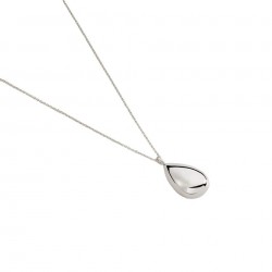 Collier fantaisie argente -...