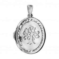 Pendentif argent rhodié -...