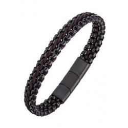 Bracelet acier - Noir -...