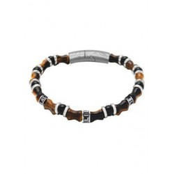 Bracelet acier - Agate et...