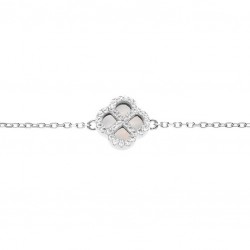 Bracelet argent rhodié -...