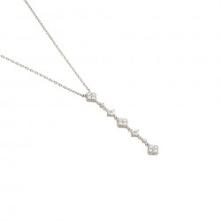 Collier argent rhodié -...