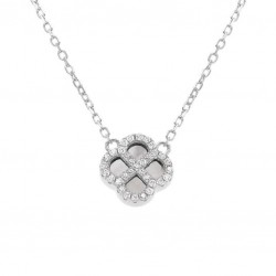 Collier argent rhodié -...