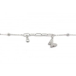 Bracelet argent rhodié -...