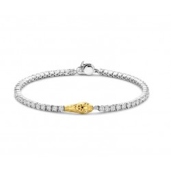 Bracelet argent rhodié -...