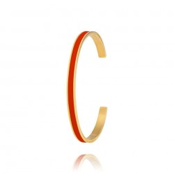 Bracelet rigide acier  doré...