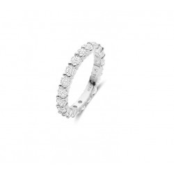 Bague argent rhodié -...