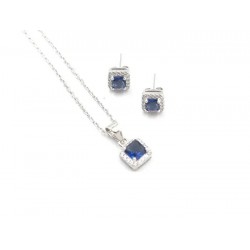 parure  argent rhodié -...