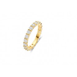 Bague argent plaqué or -...