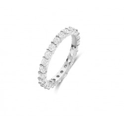 Bague argent rhodié - Tour...