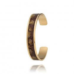 Bracelet rigide acier  doré...