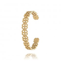 Bracelet rigide acier  doré...