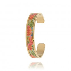 Bracelet rigide acier  doré...