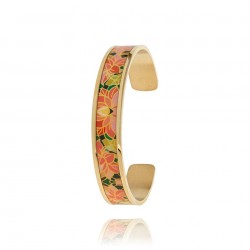 Bracelet rigide acier  doré...
