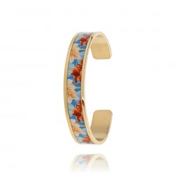 Bracelet rigide acier  doré...