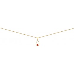 Collier or et rubis -...