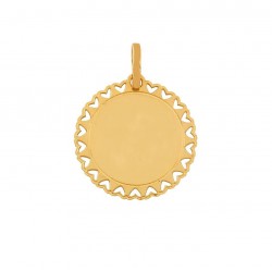 Pendentif or - Rond...