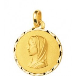 Médaille Vierge plaqué or 