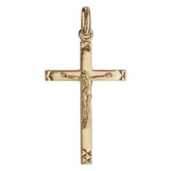 Croix plaqué or - Christ